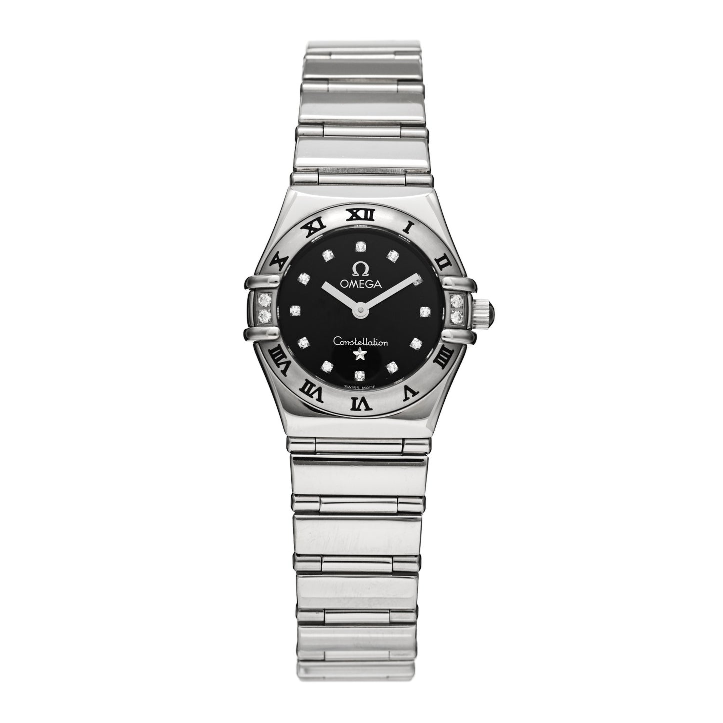 Stainless Steel Diamond 22mm Constellation My Choice Quartz Watch Black 1566.56.00