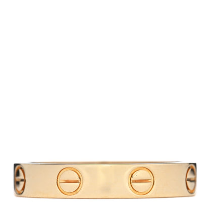 Cartier 18K Yellow Gold 3.5mm LOVE Wedding Band Ring 54 6.75 3 of 4