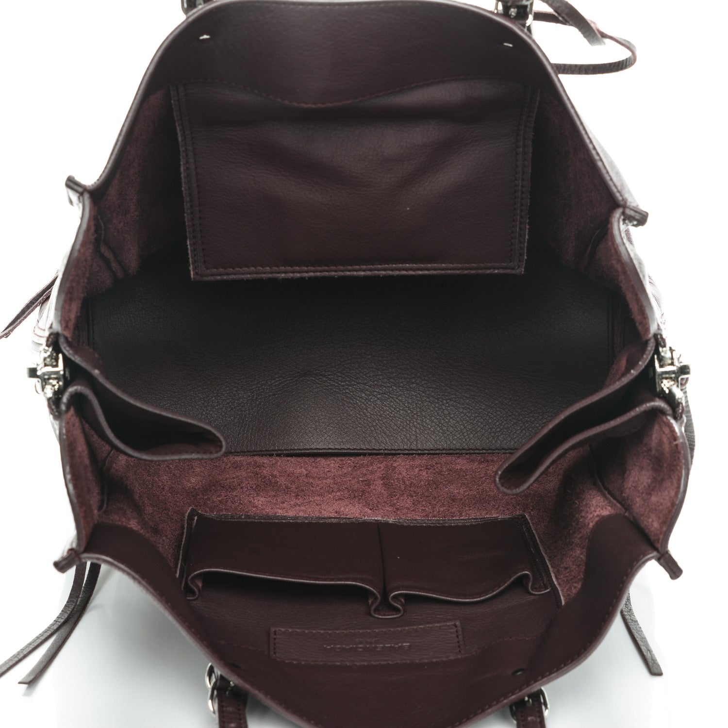 Balenciaga Veau Papier A5 Zip Around Tote Aubergine 6 of 8