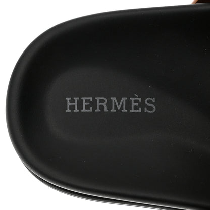 Hermes Calfskin Womens Chypre Sandals 36.5 Naturel 7 of 10