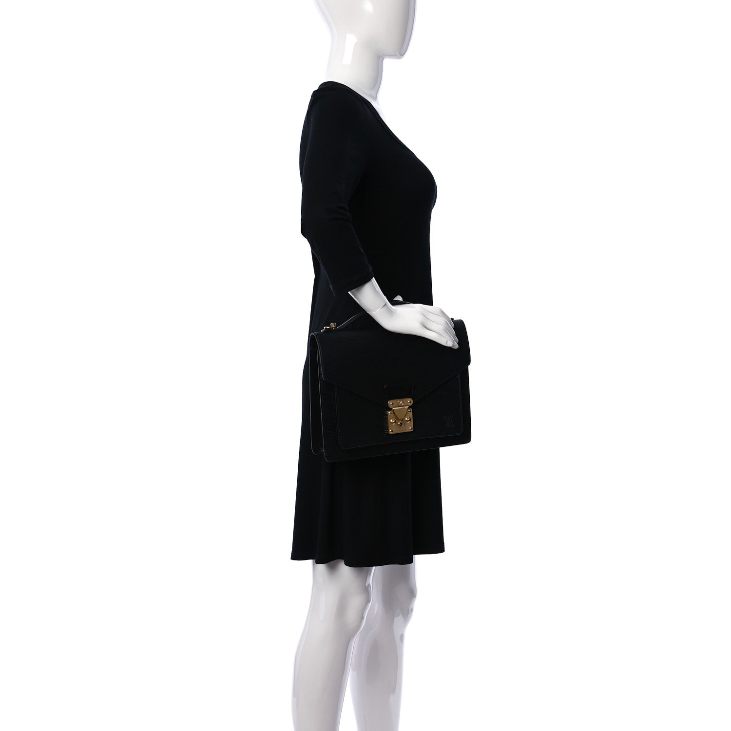 Louis Vuitton Epi Monceau Black 2 of 14