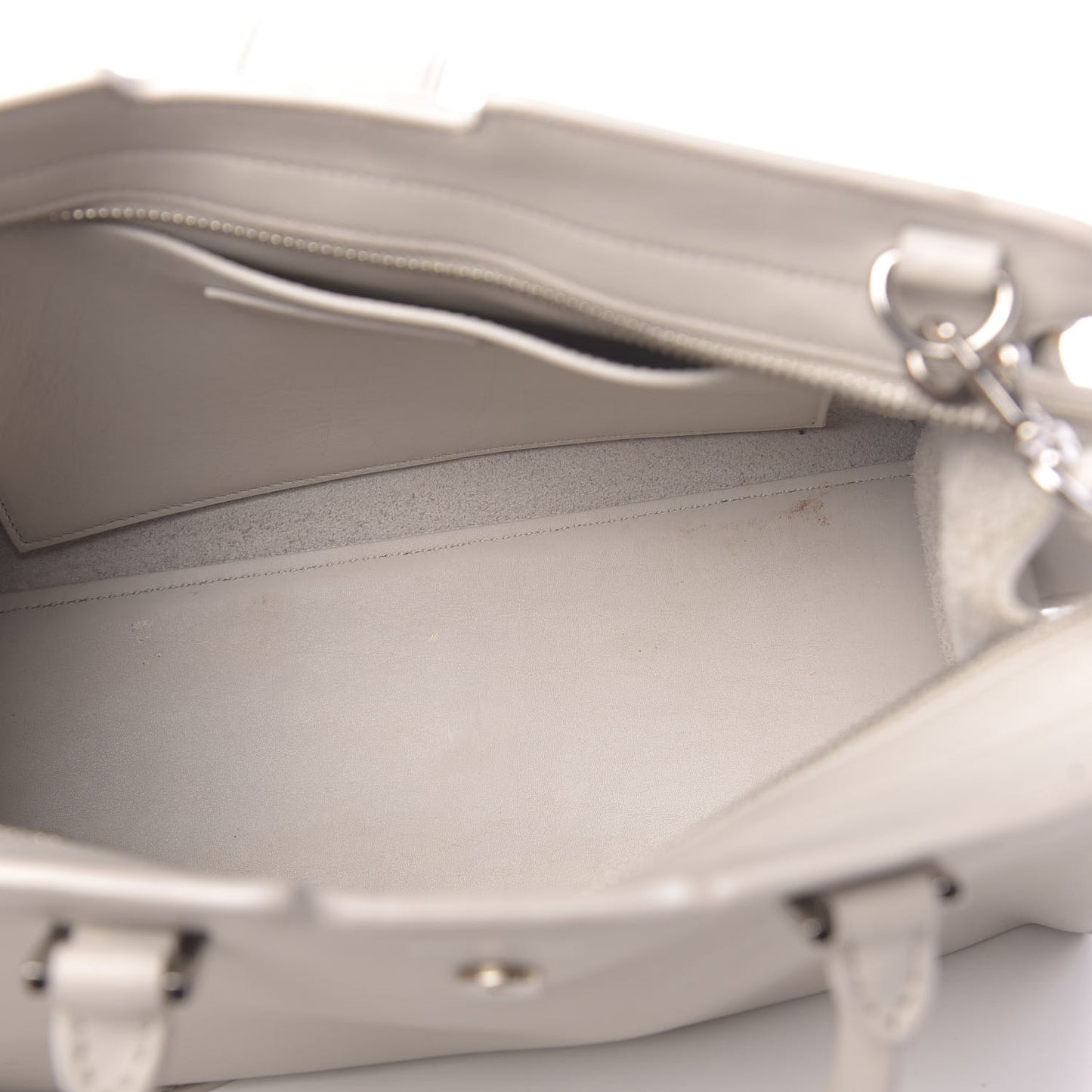 Smooth Calfskin Baby Monogram Cabas Gris Perle
