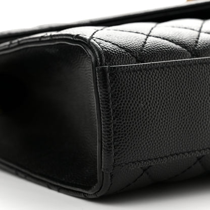 Saint Laurent Grain De Poudre Textured Mixed Matelasse Triquilt Medium Monogram Satchel Black 8 of 10