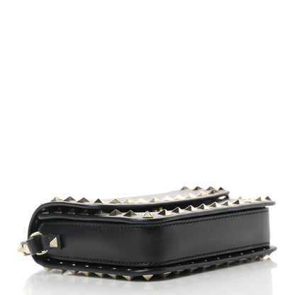 Valentino Garavani Vitello Rockstud Flap Crossbody Bag Black 4 of 10