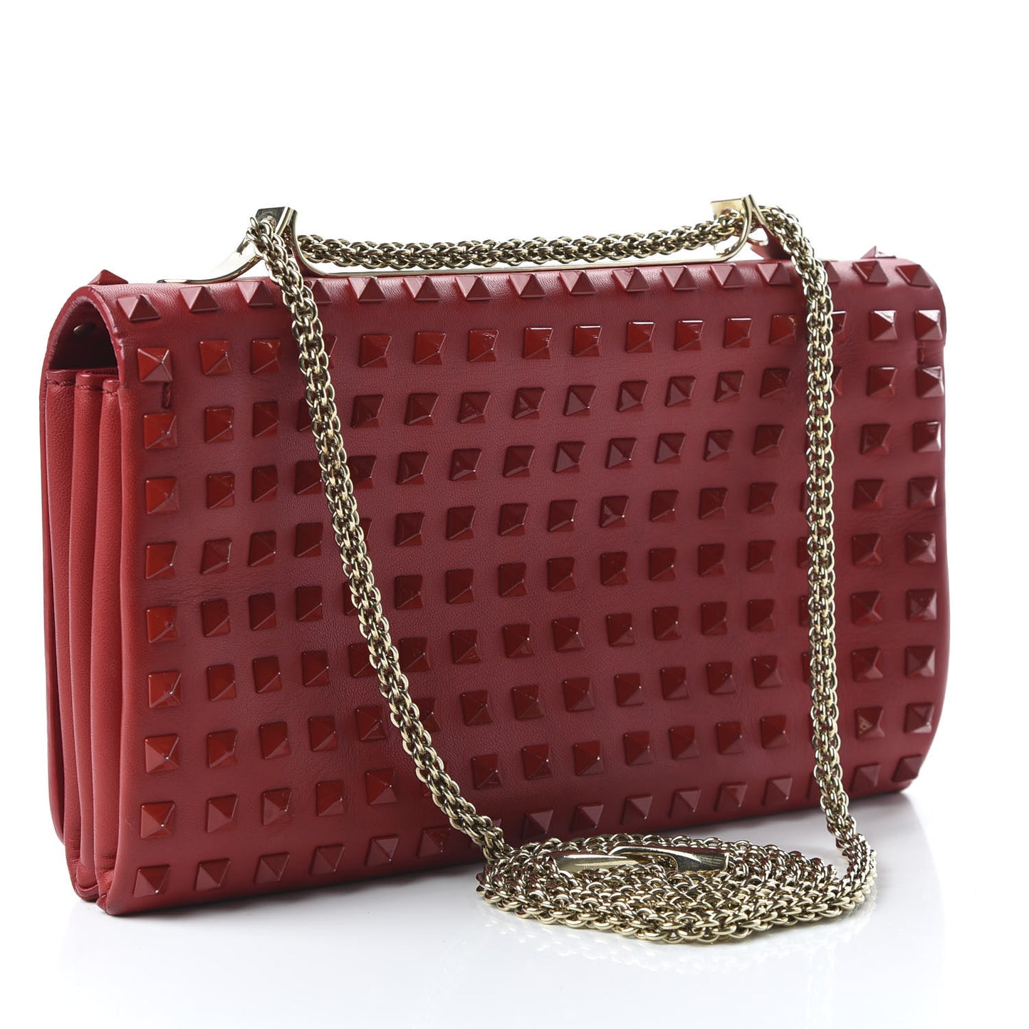 Nappa Allover Stud Va Va Voom Shoulder Bag Rosso Valentino