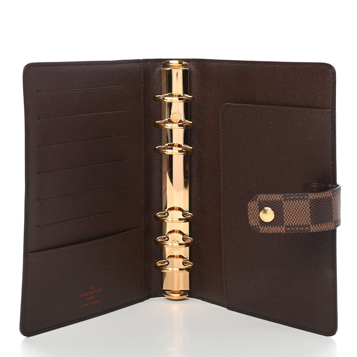 Damier Ebene Medium Ring Agenda Cover