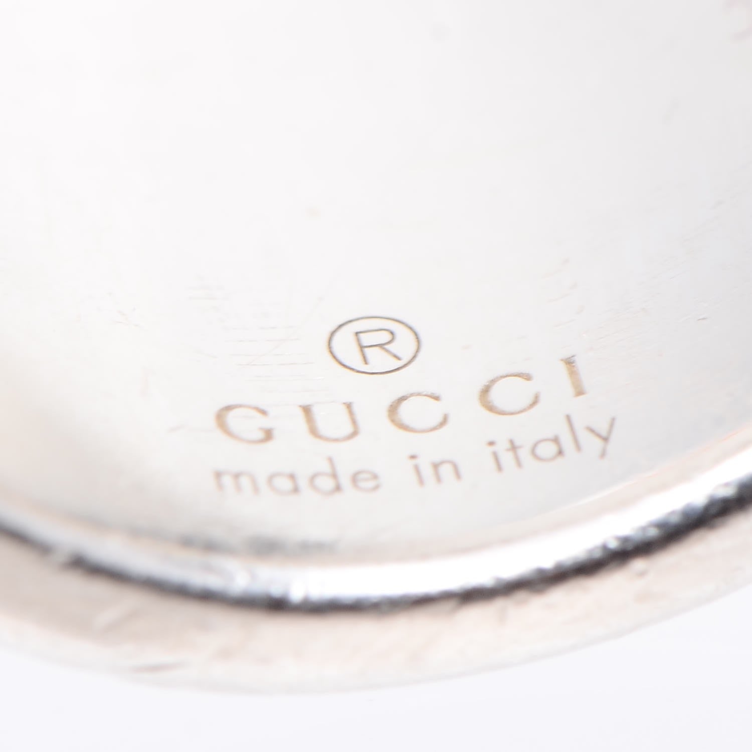 Gucci Sterling Silver Bamboo Ring 61.5 9.75 5 of 7