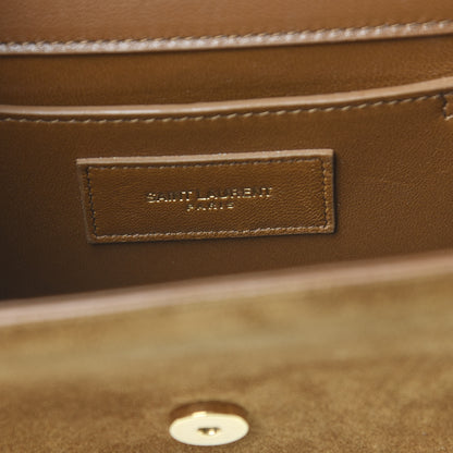 Saint Laurent Suede Small Classic Monogram Kate Tassel Satchel Light Ochre 7 of 10