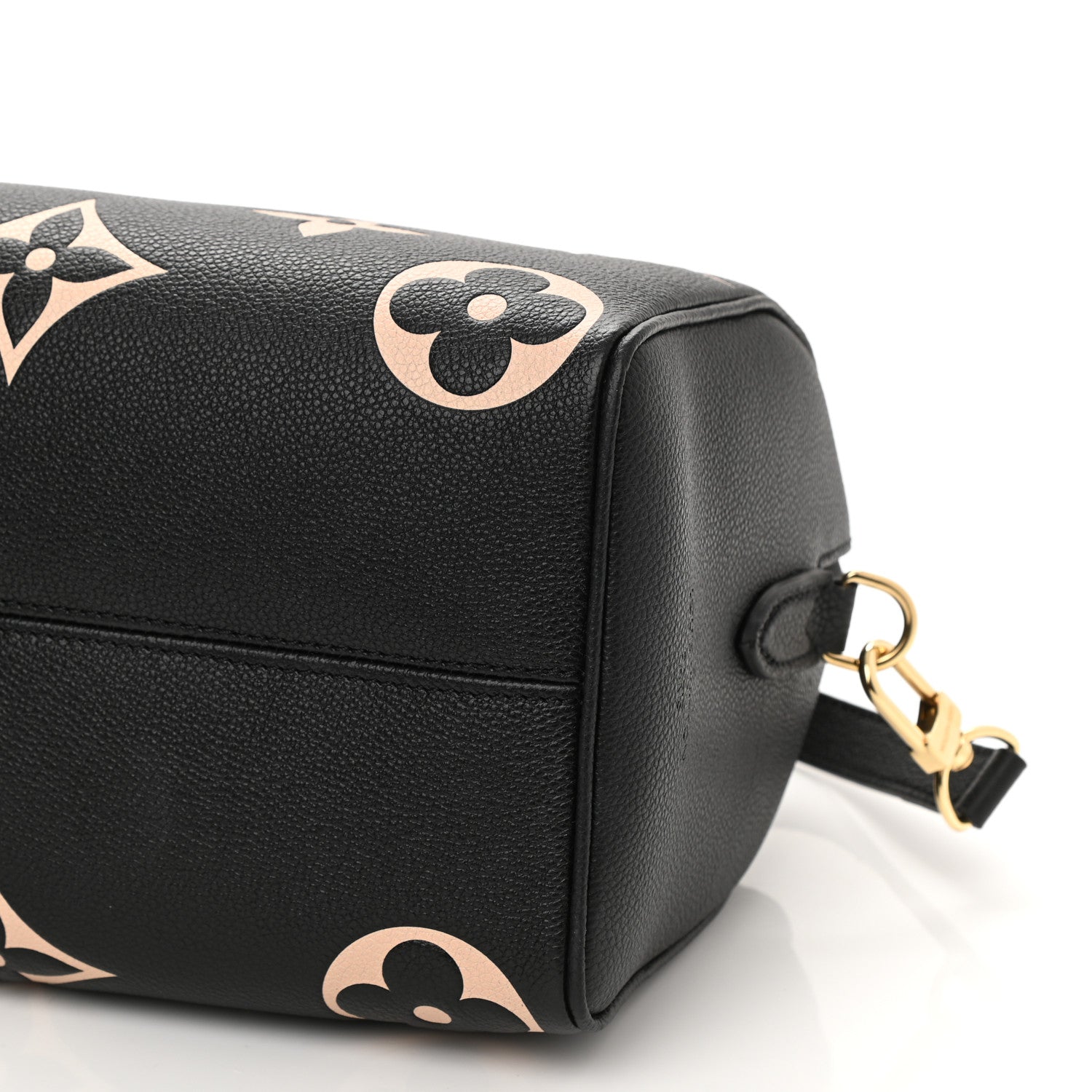 Louis Vuitton Empreinte Monogram Giant Speedy Bandouliere 25 Black Beige 7 of 7
