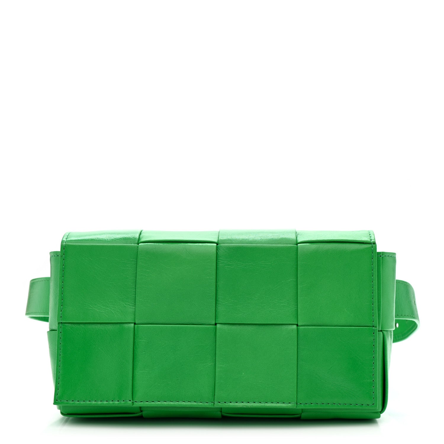 Bottega Veneta Paper Calfskin Intreccio Cassette Belt Bag Parakeet 1 of 11