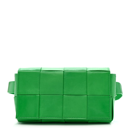Bottega Veneta Paper Calfskin Intreccio Cassette Belt Bag Parakeet 1 of 11