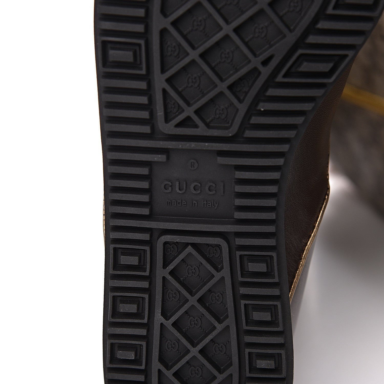 Gucci GG Plus Monogram Knee High Boots 38 Beige Ebene 6 of 10