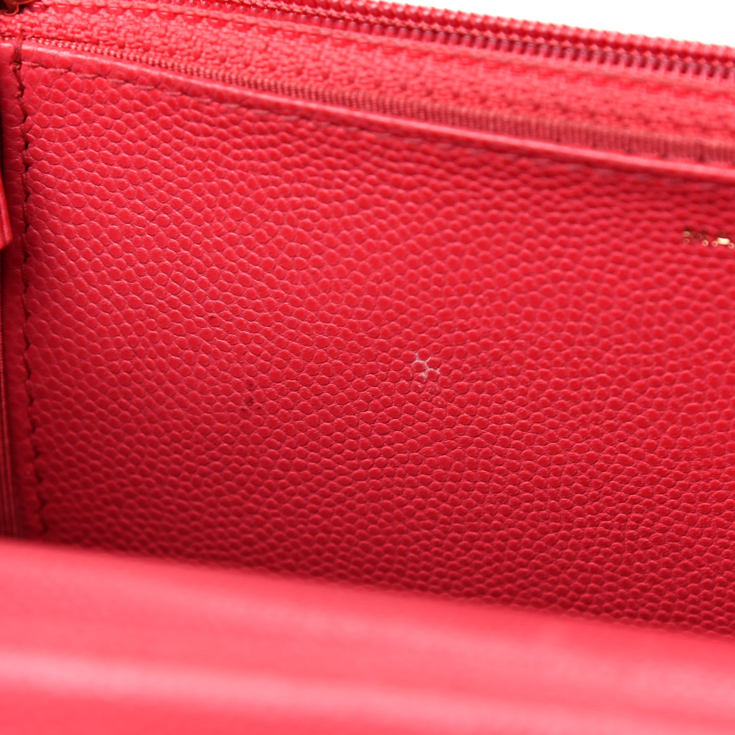 Chanel Caviar Quilted Wallet On Chain WOC Dark Pink 9 of 22