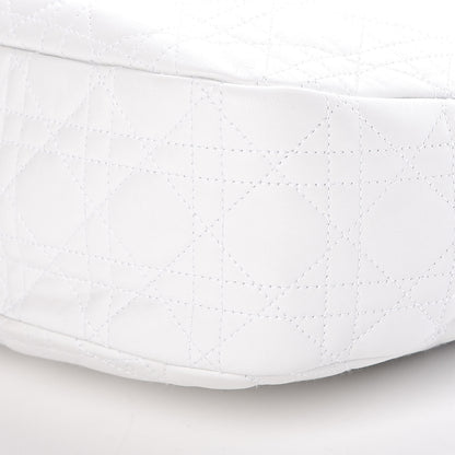 Christian Dior Lambskin Cannage Medium Dior Soft Hobo White 9 of 9