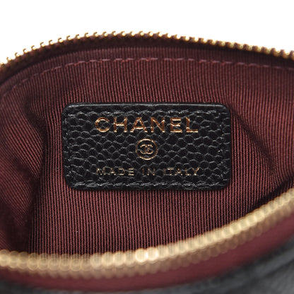 Chanel Caviar Quilted Small Cosmetic Case Black 6 of 8