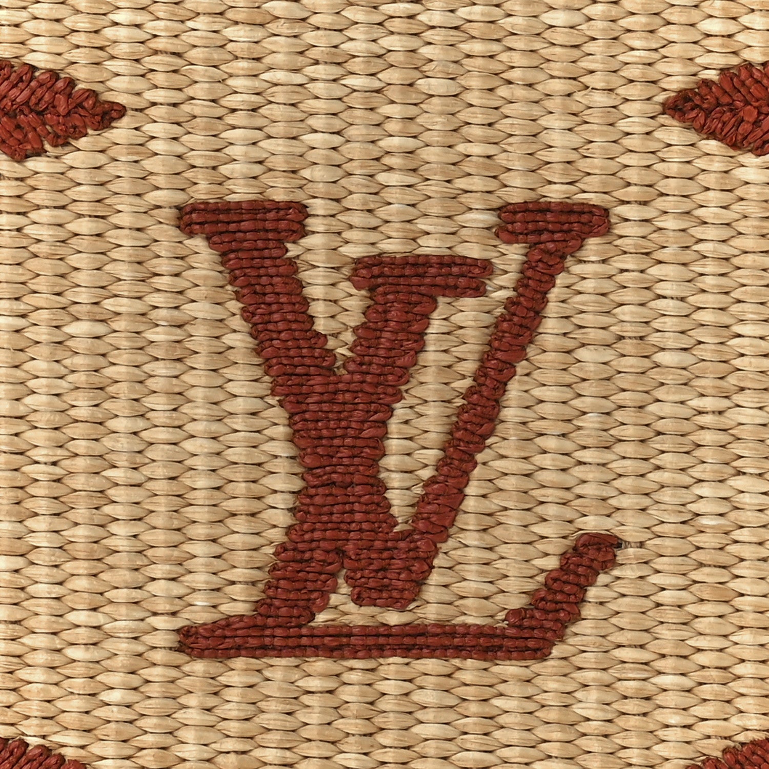 Louis Vuitton Raffia Monogram Giant Toiletry Pouch 26 Tan 7 of 10