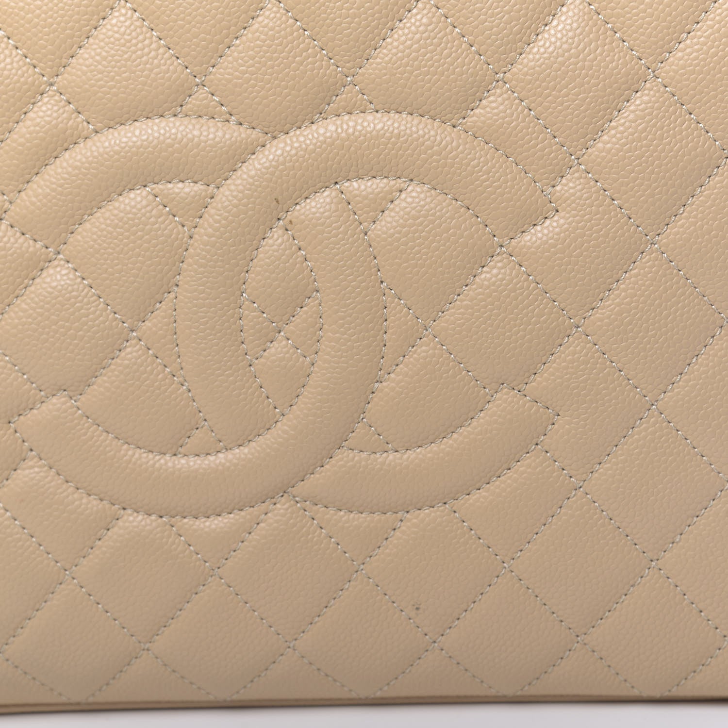 Chanel Caviar Quilted Grand Shopping Tote GST Beige Clair 12 of 12