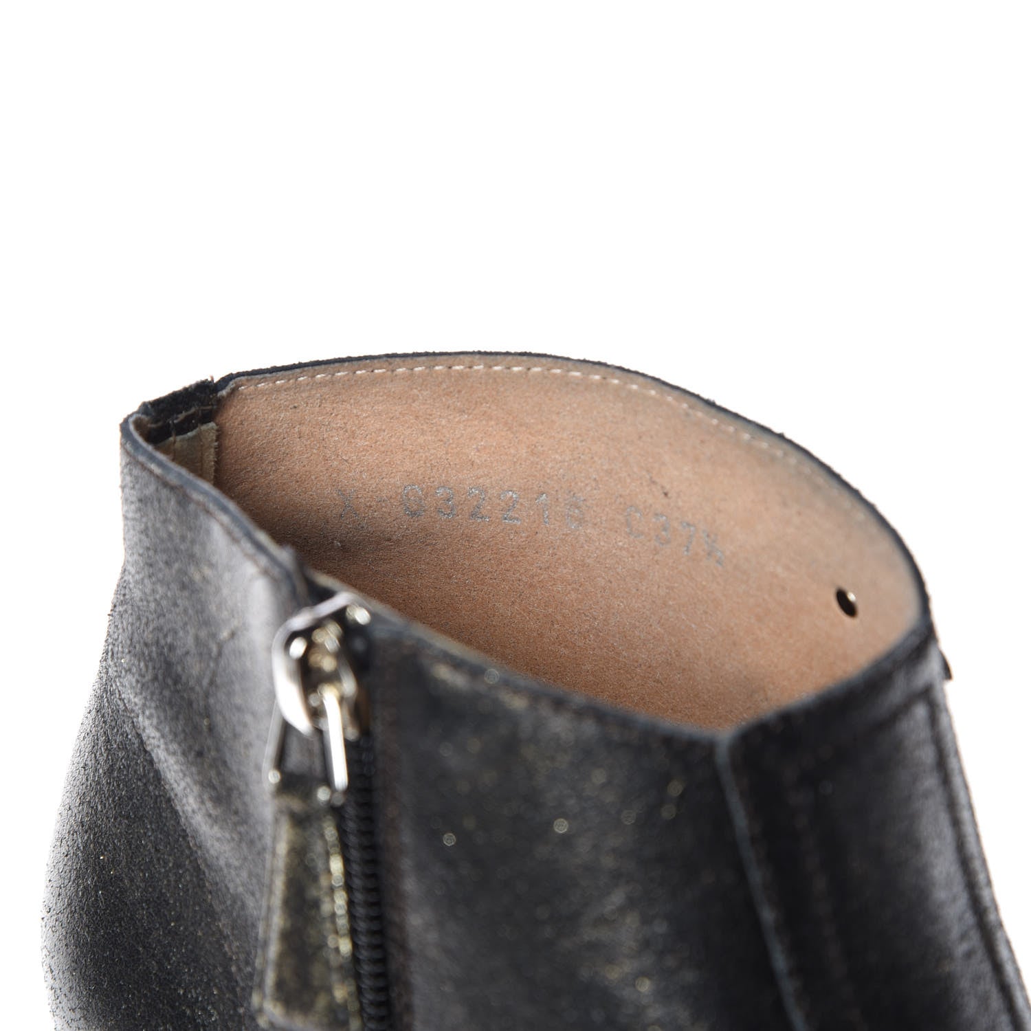 Chanel Metallic Fantasy Calfskin Ankle Boots 37.5 Dark Gold 8 of 10