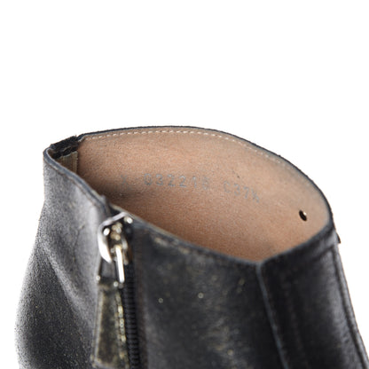 Chanel Metallic Fantasy Calfskin Ankle Boots 37.5 Dark Gold 8 of 10