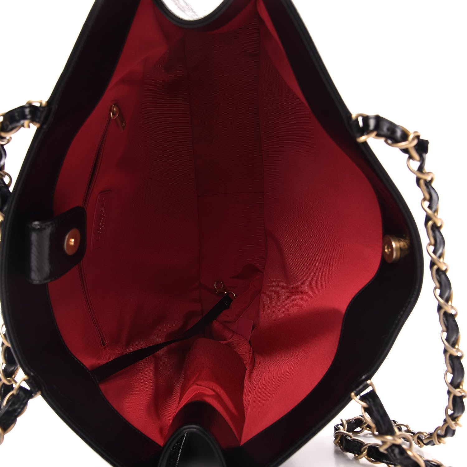 Chanel Shiny Aged Calfskin Shopping Bag Black 5 of 10