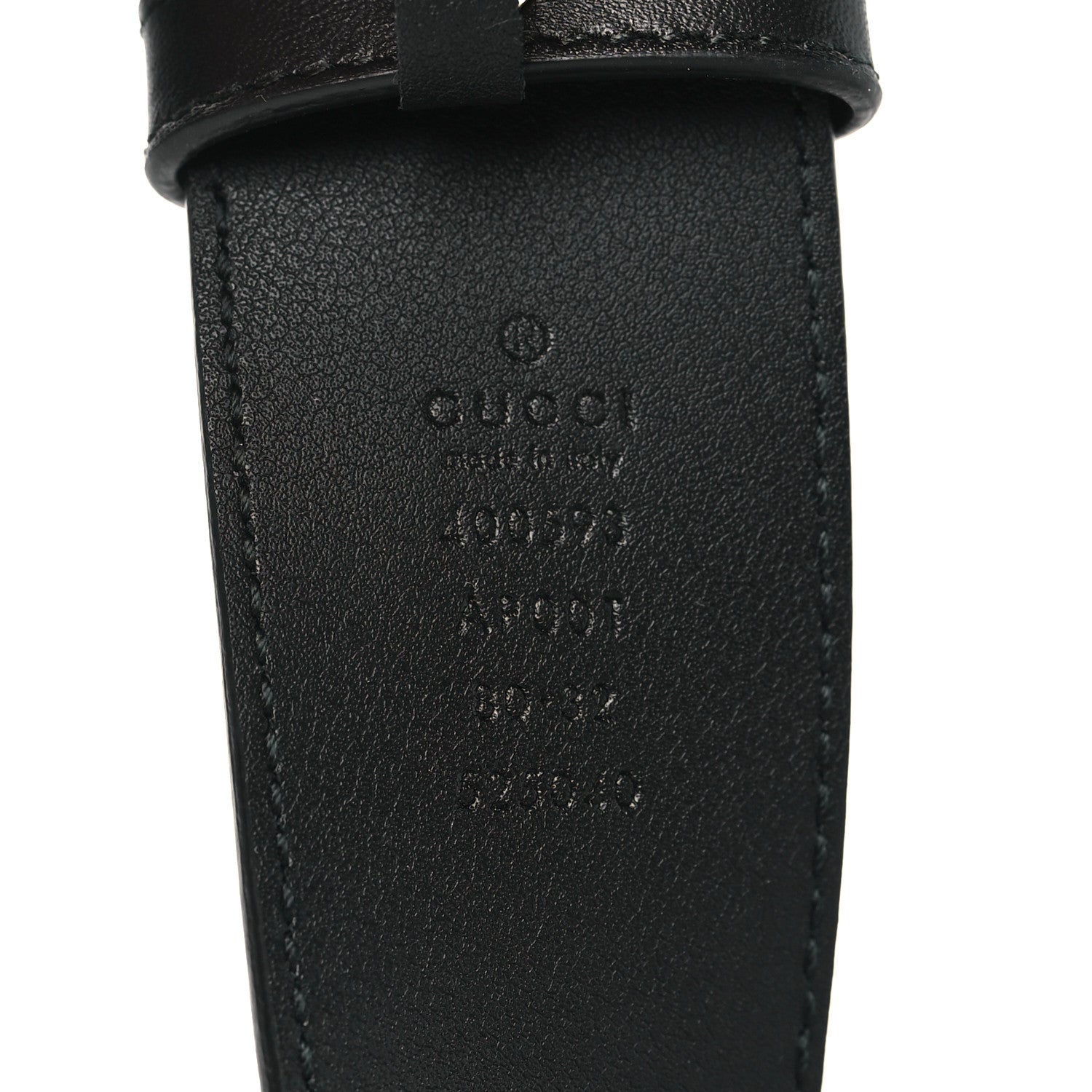 Gucci Calfskin Double G 40mm Belt 80 32 Black 4 of 6