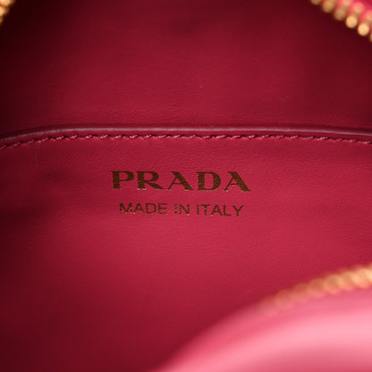 Prada Soft Calfskin Impunture Diagramme Dome Crossbody Bag Peonia 6 of 8