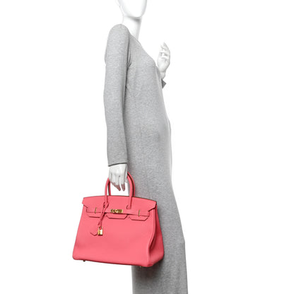 Hermes Togo Birkin 35 Rose Lipstick 2 of 11