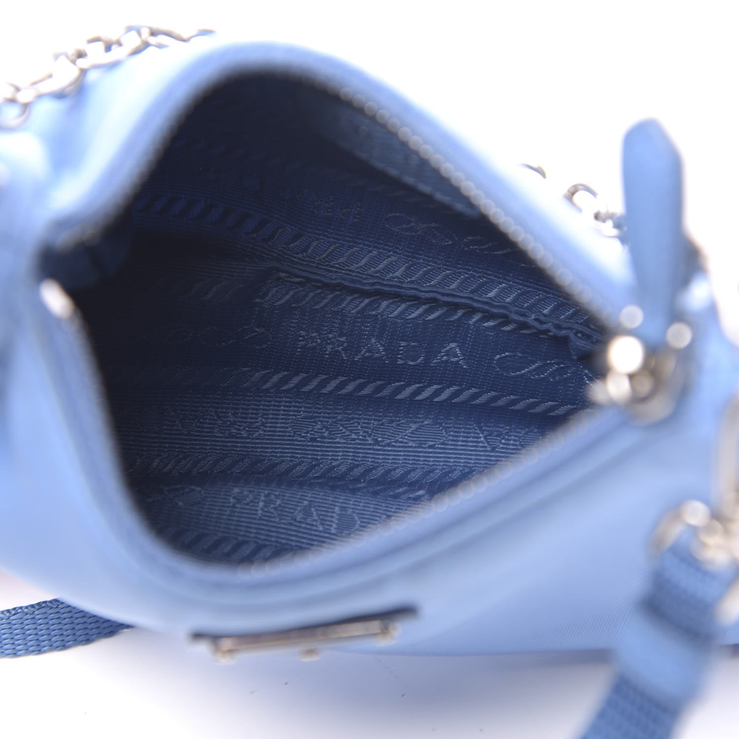 Prada Tessuto Nylon Saffiano Mini Re-Edition 2000 Shoulder Bag Pervinca 5 of 11
