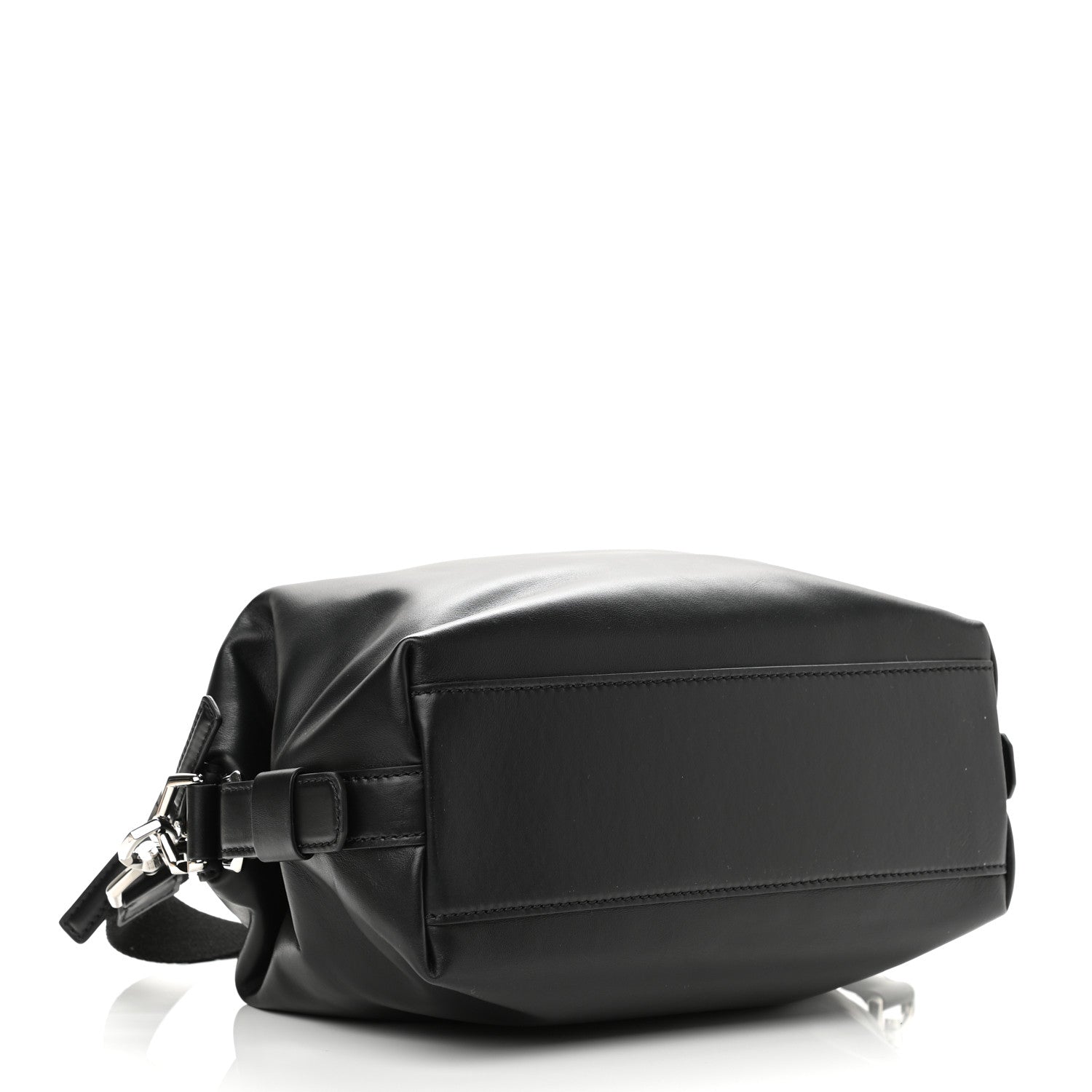 Givenchy Waxed Calfskin Small Nightingale Logo Strap Black 4 of 10