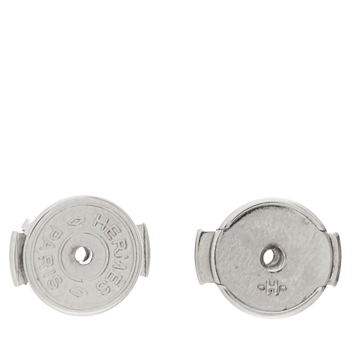 Palladium Lacquered Cage d'H Earrings Orange Sature