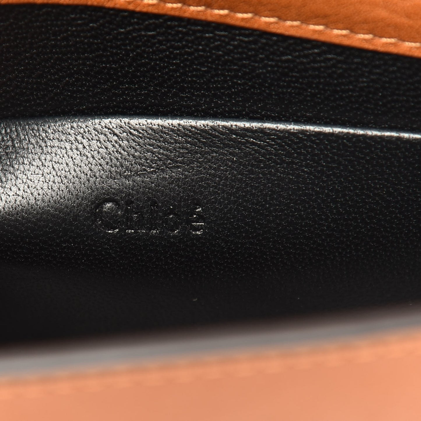 Calfskin Small Nile Bracelet Minaudiere Bag Caramel