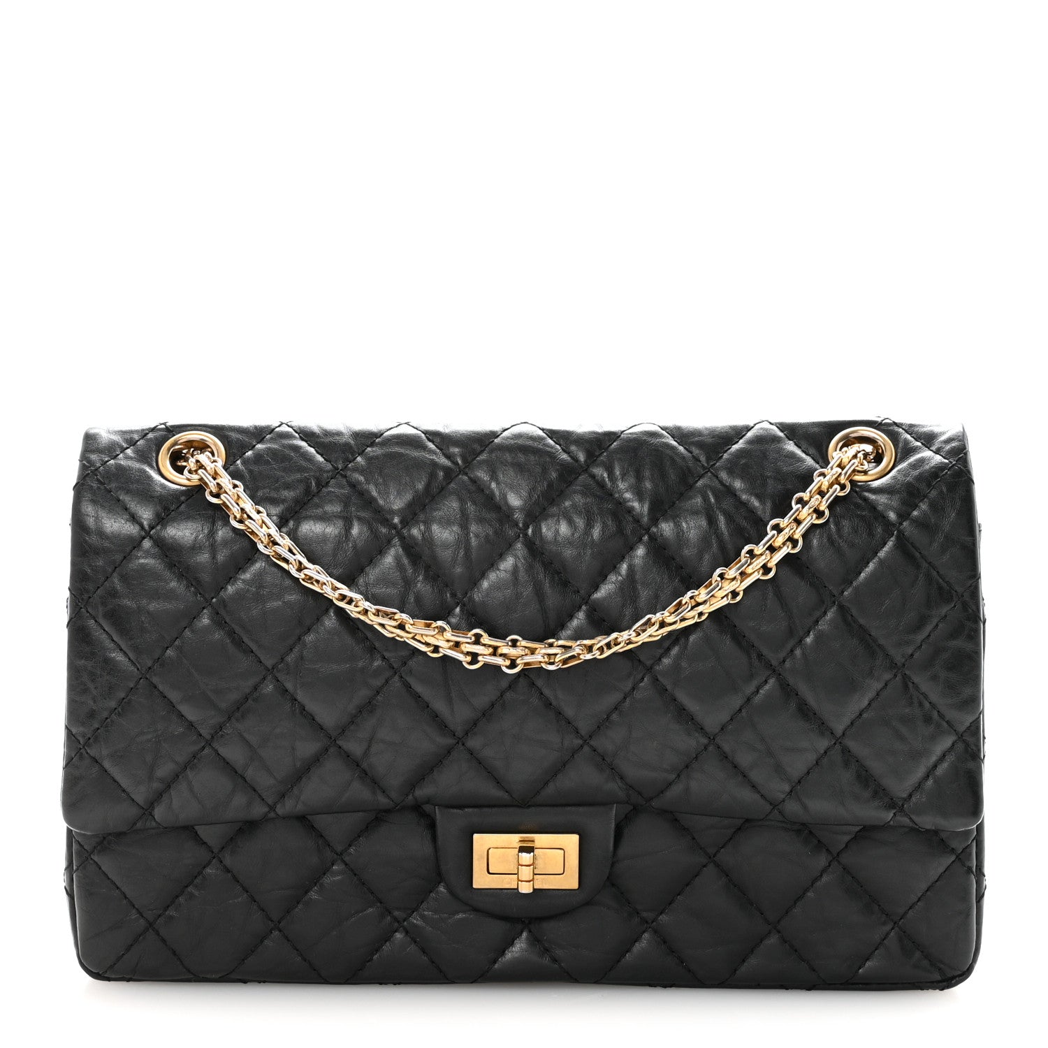 Chanel Aged Calfskin Quilted 2.55 Reissue 226 Flap Black 1 of 10