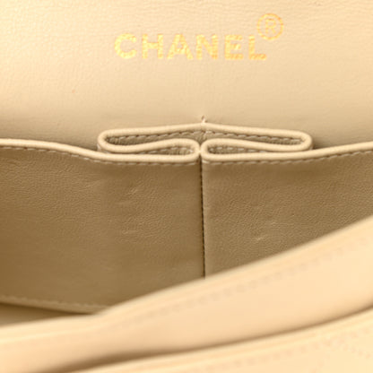 Chanel Lambskin Quilted Small Double Flap Beige 12 of 18