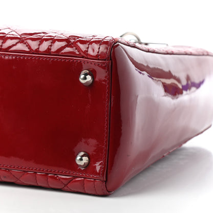 Christian Dior Patent Cannage Large Lady Dior Red 7 of 7