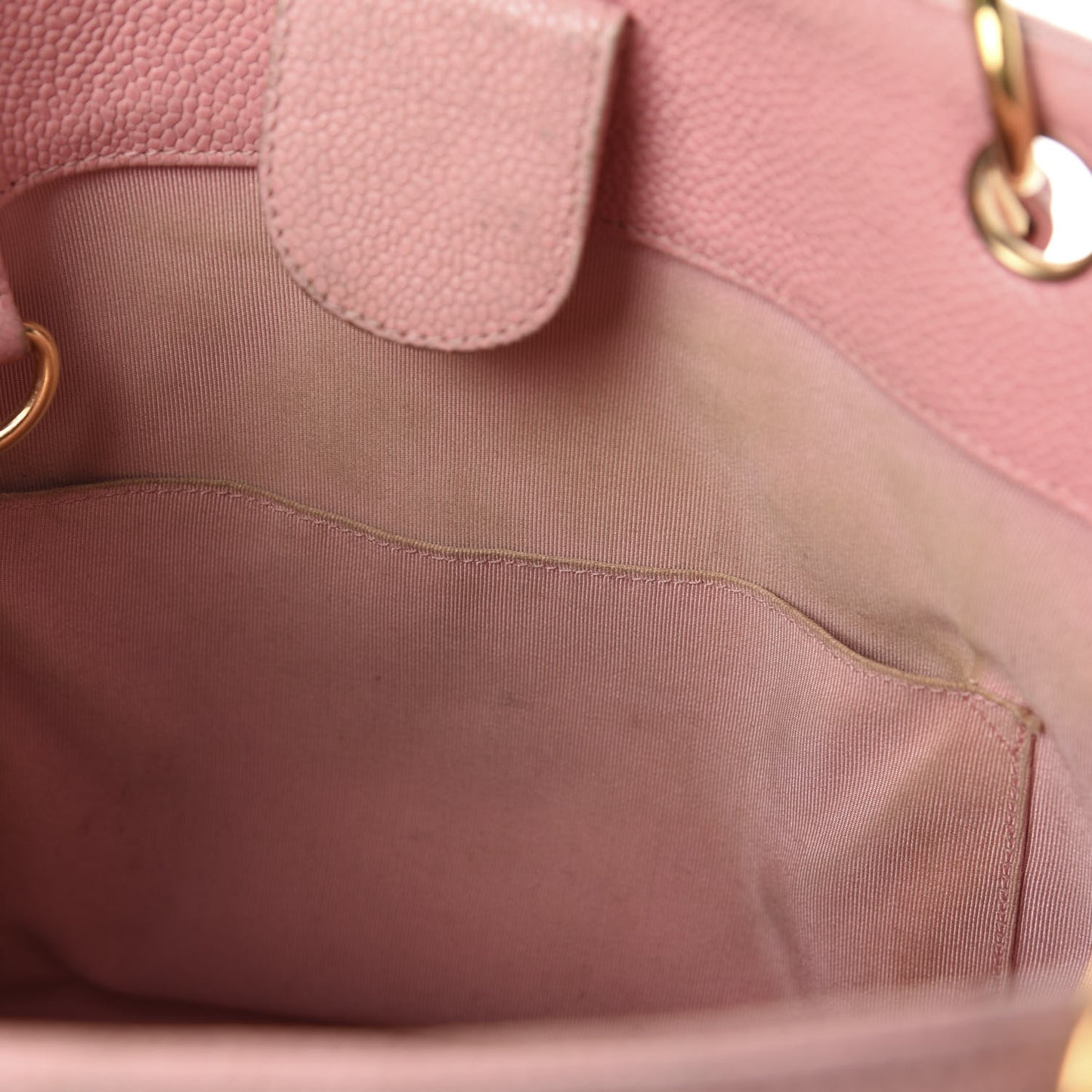 Caviar Quilted Petit Shopping Tote PST Pink
