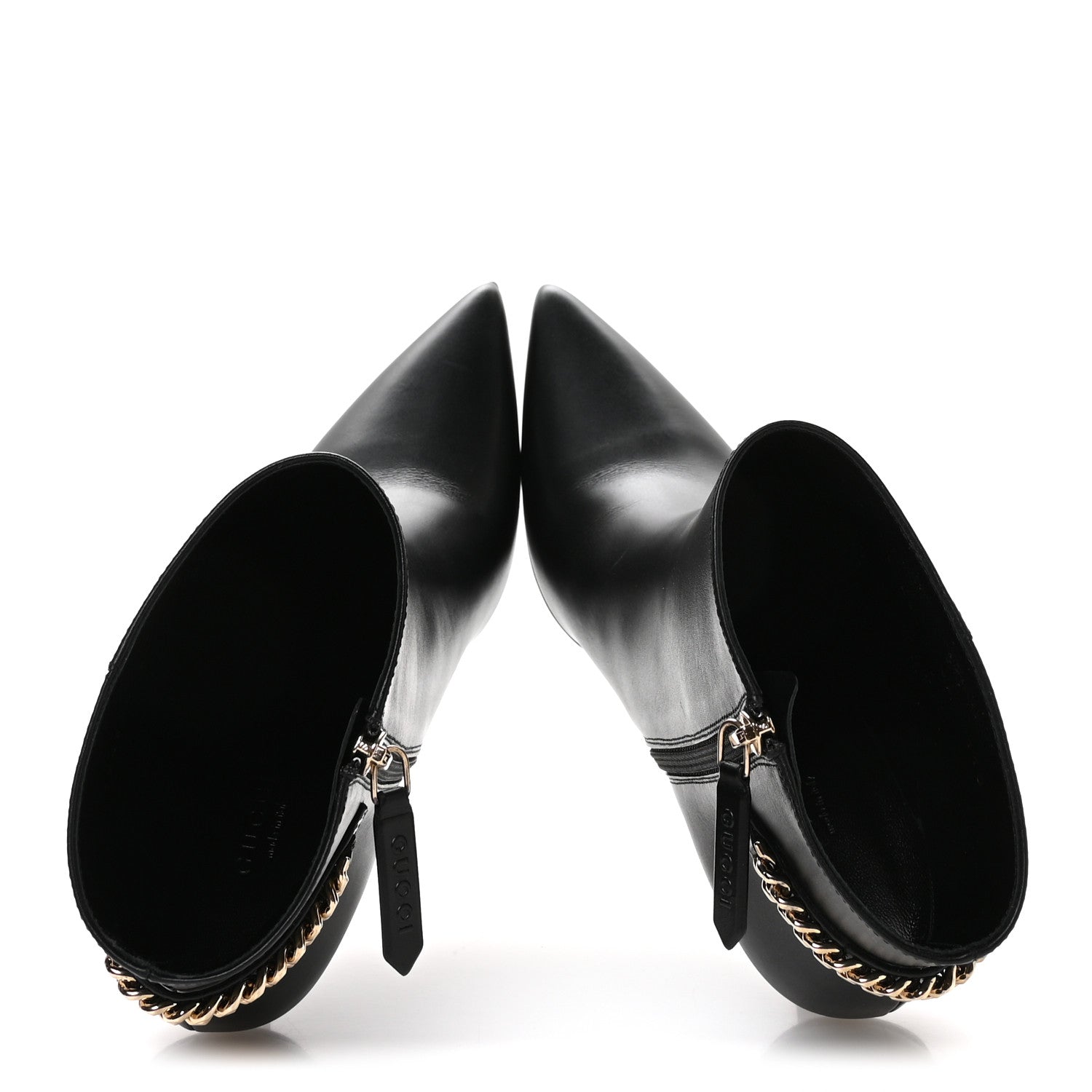 Gucci Calfskin Signoria Ankle Boots 36 Black 2 of 9