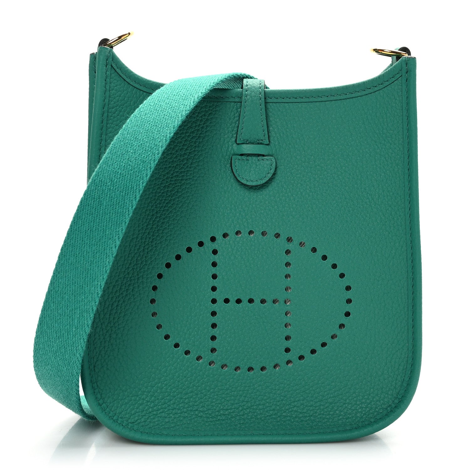Hermes Taurillon Clemence Evelyne TPM Vert Jade 1 of 8