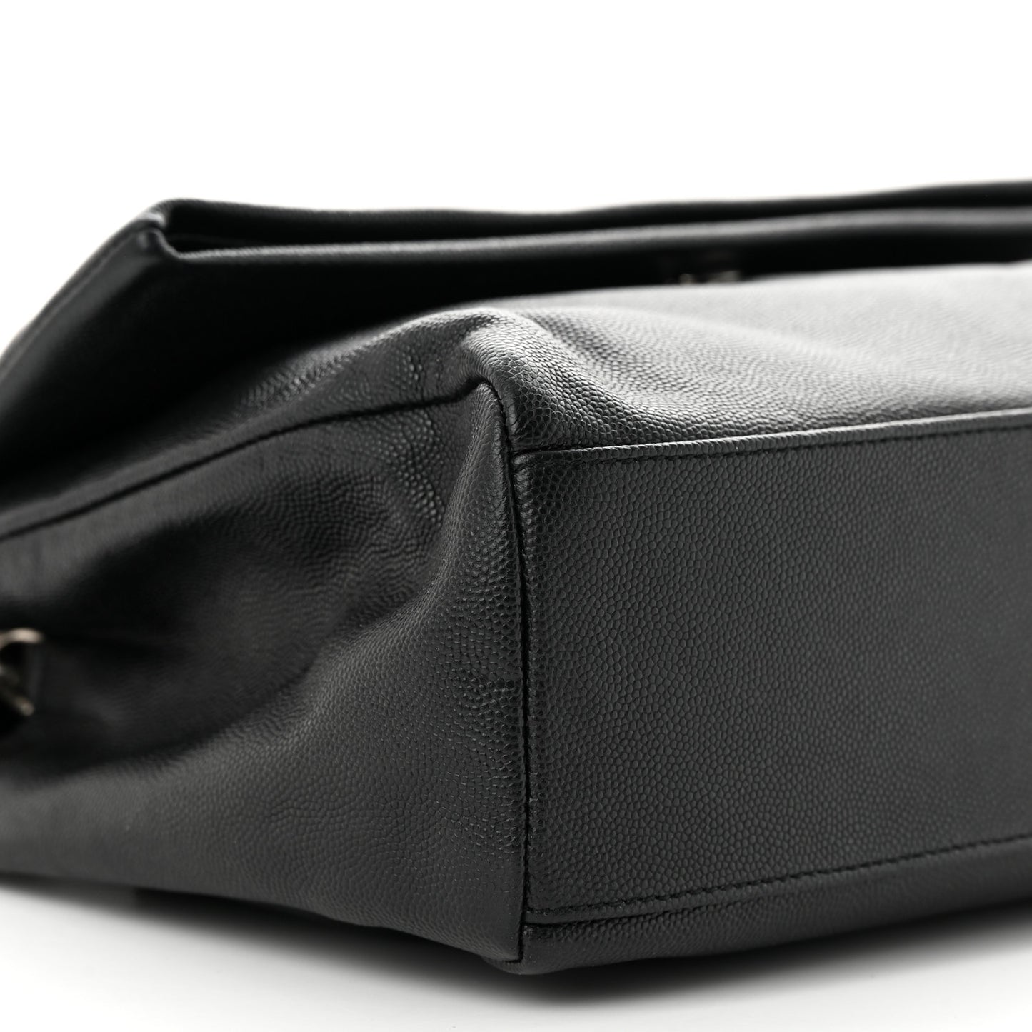 Grain De Poudre Small West Hollywood Monogram Fold-Over Bag Black