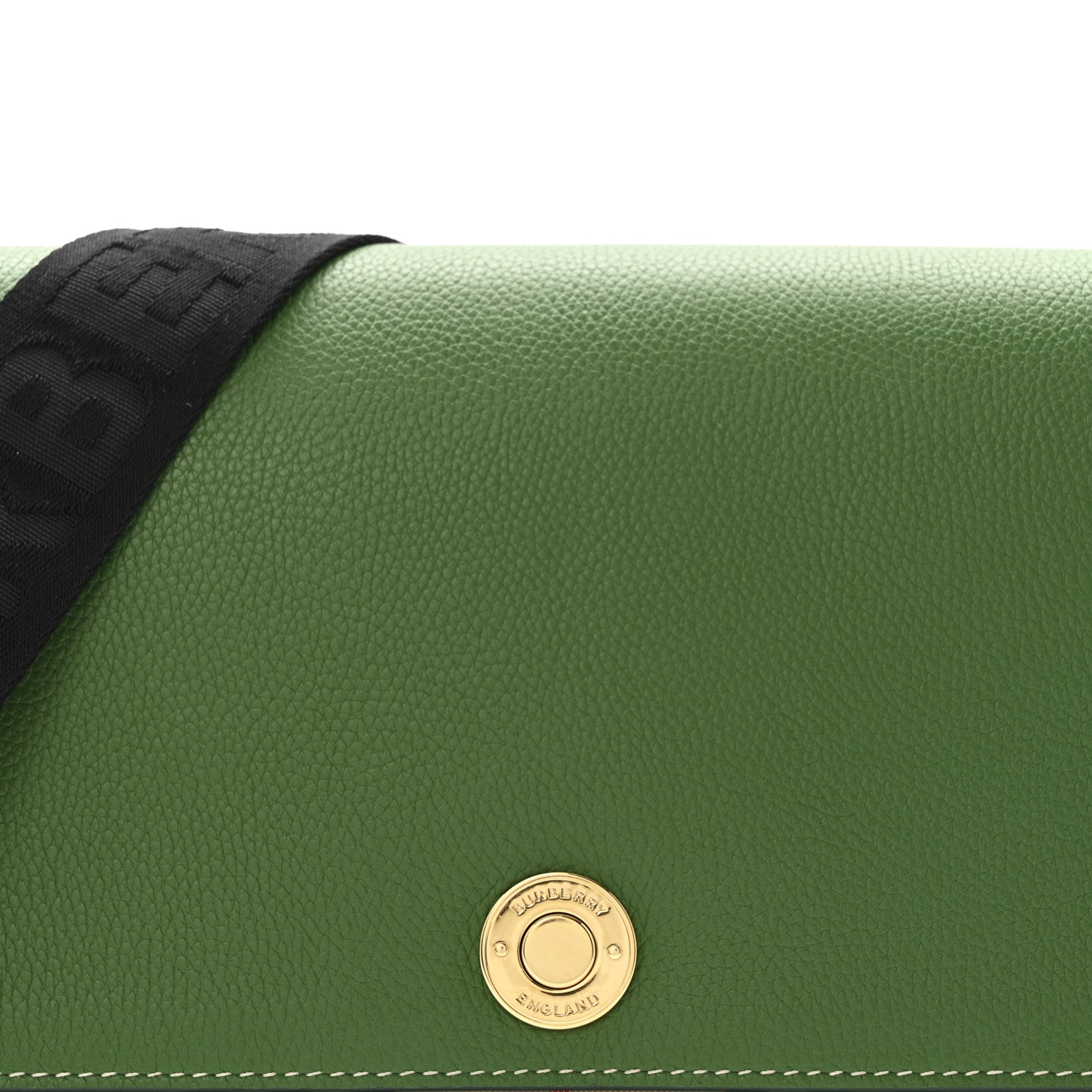 Burberry Grainy Calfskin Vintage Check Note Crossbody Bag Ivy Green 8 of 13