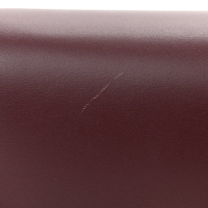 Celine Box Calfskin Small Classic Box Flap Bag Burgundy 9 of 13