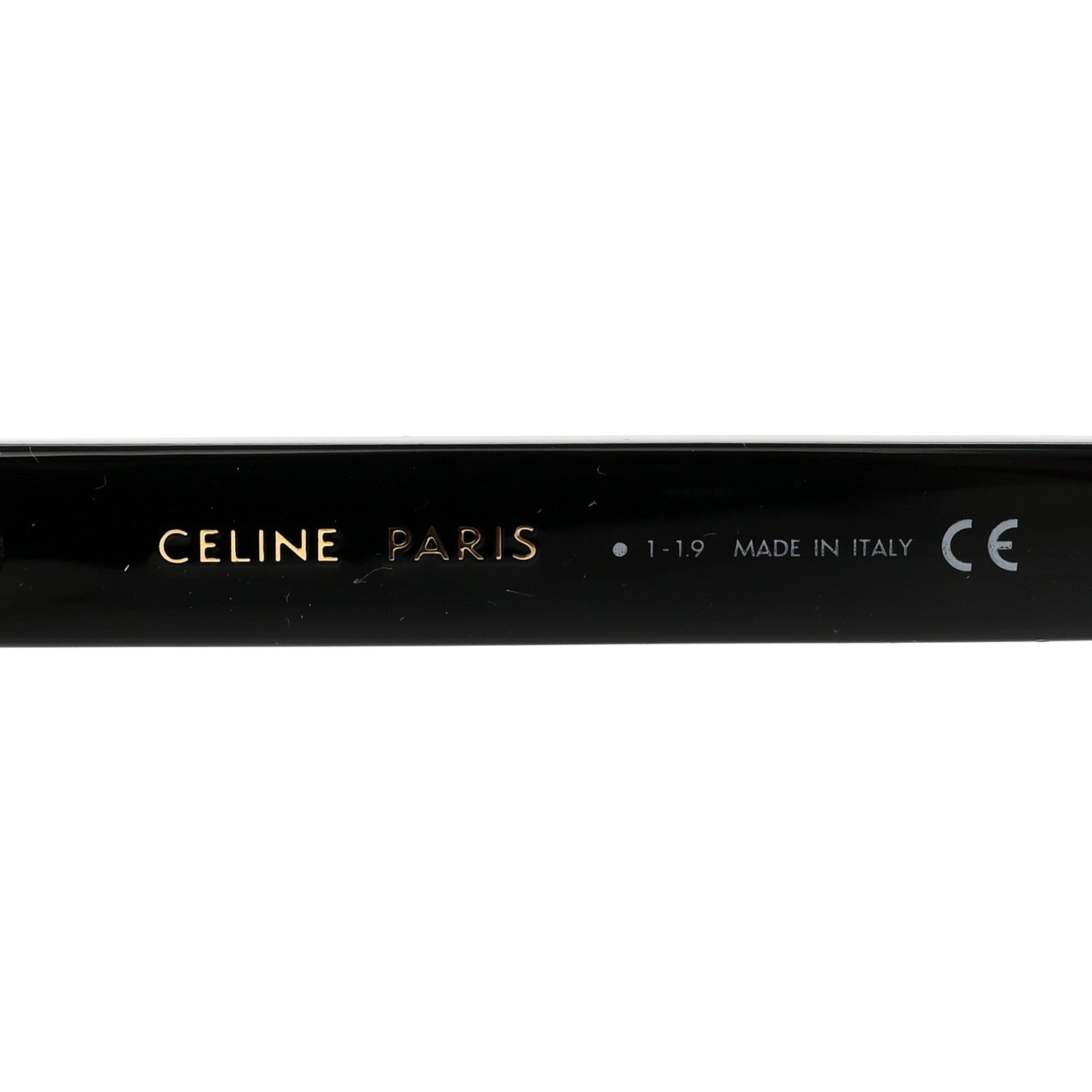 Celine Acetate Polarized Rectangular Sunglasses CL40060I Black 6 of 10