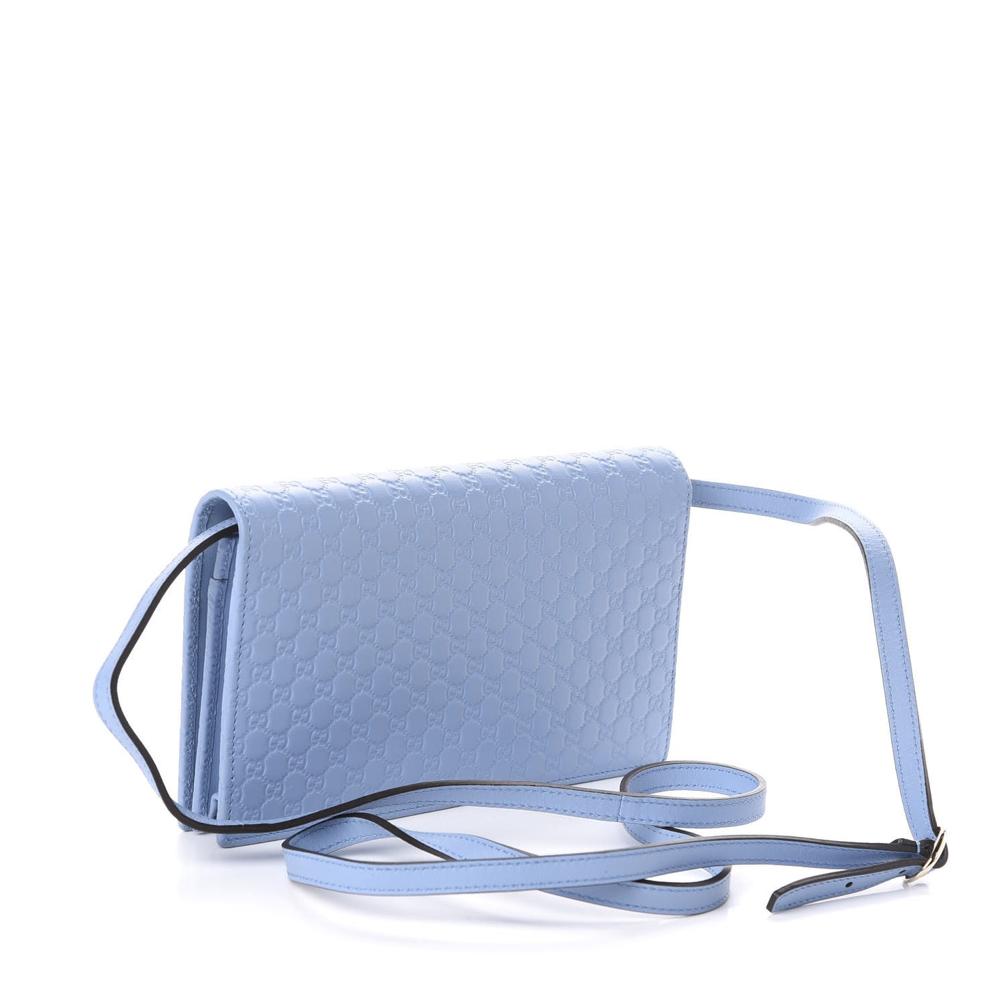 Microguccissima Crossbody Wallet Mineral Blue