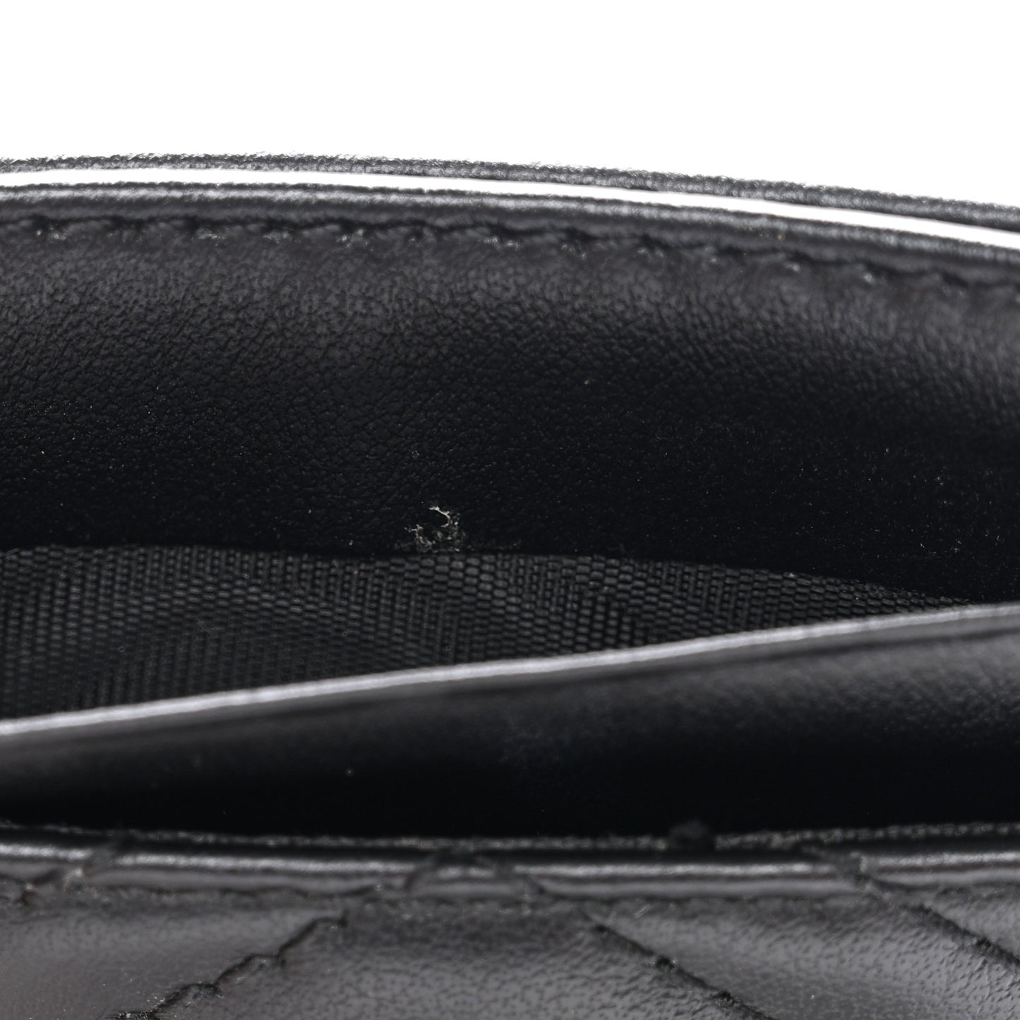 Calfskin Matelasse GG Marmont Card Holder Black