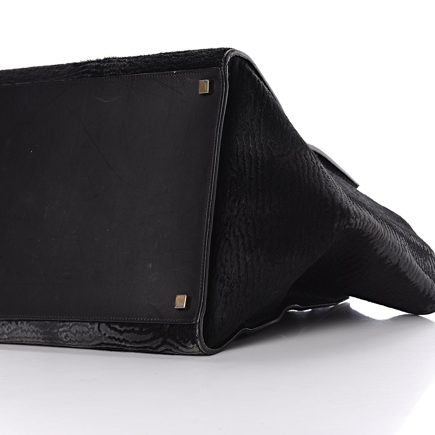 Astrakhan Pony Hair Medium Phantom Luggage Black