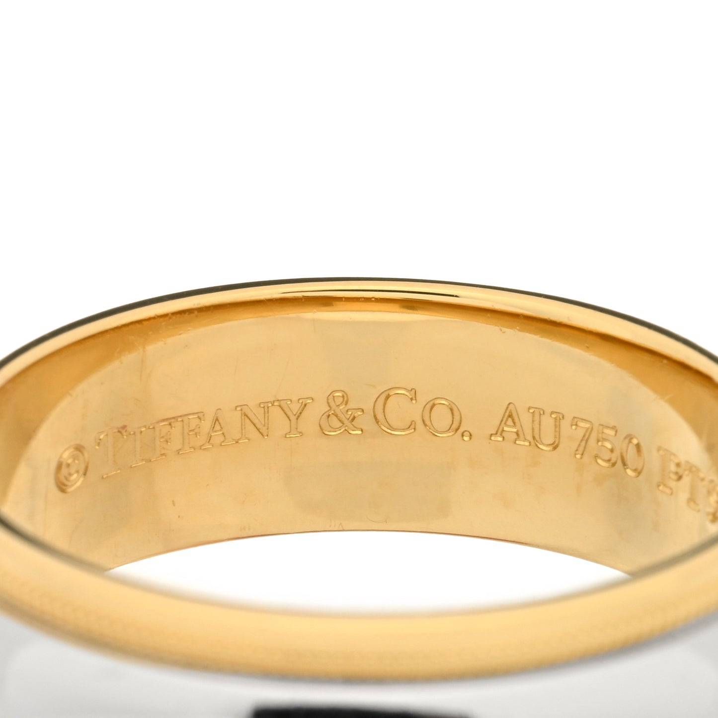 Platinum 18K Yellow Gold 6mm Together Milgrain Wedding Band Ring 53 6.25
