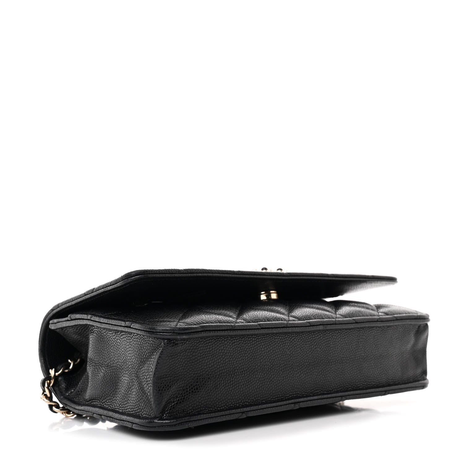 Chanel Caviar Quilted Coco Candy Wallet On Chain WOC Black 4 of 12