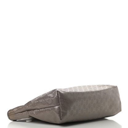 Gucci Imprime Monogram Medium Zippered Shopping Tote Pewter 4 of 20