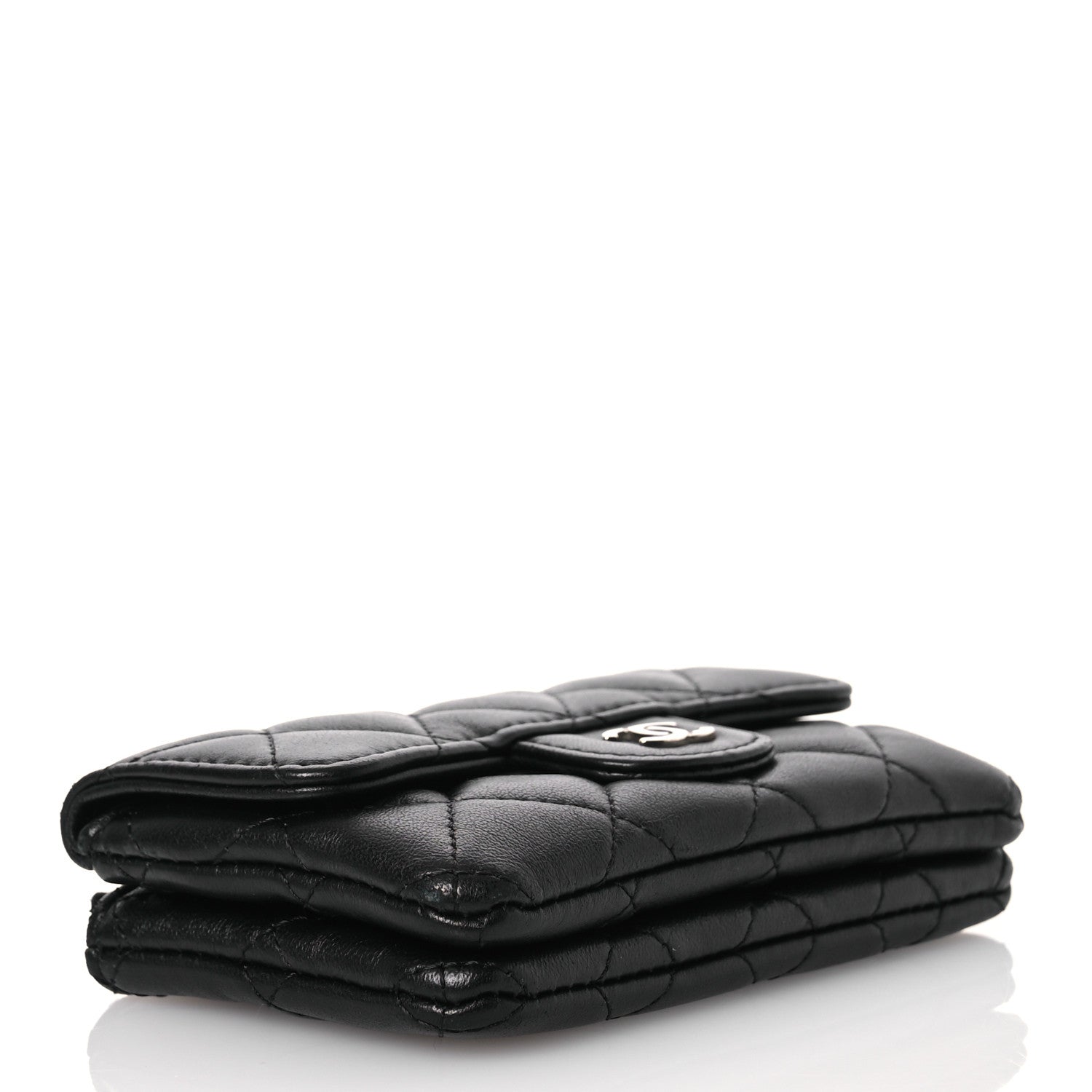 Chanel Lambskin Quilted Coin Purse Black 4 of 14