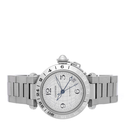 Cartier Stainless Steel 35mm Pasha GMT Automatic Watch 2 of 4