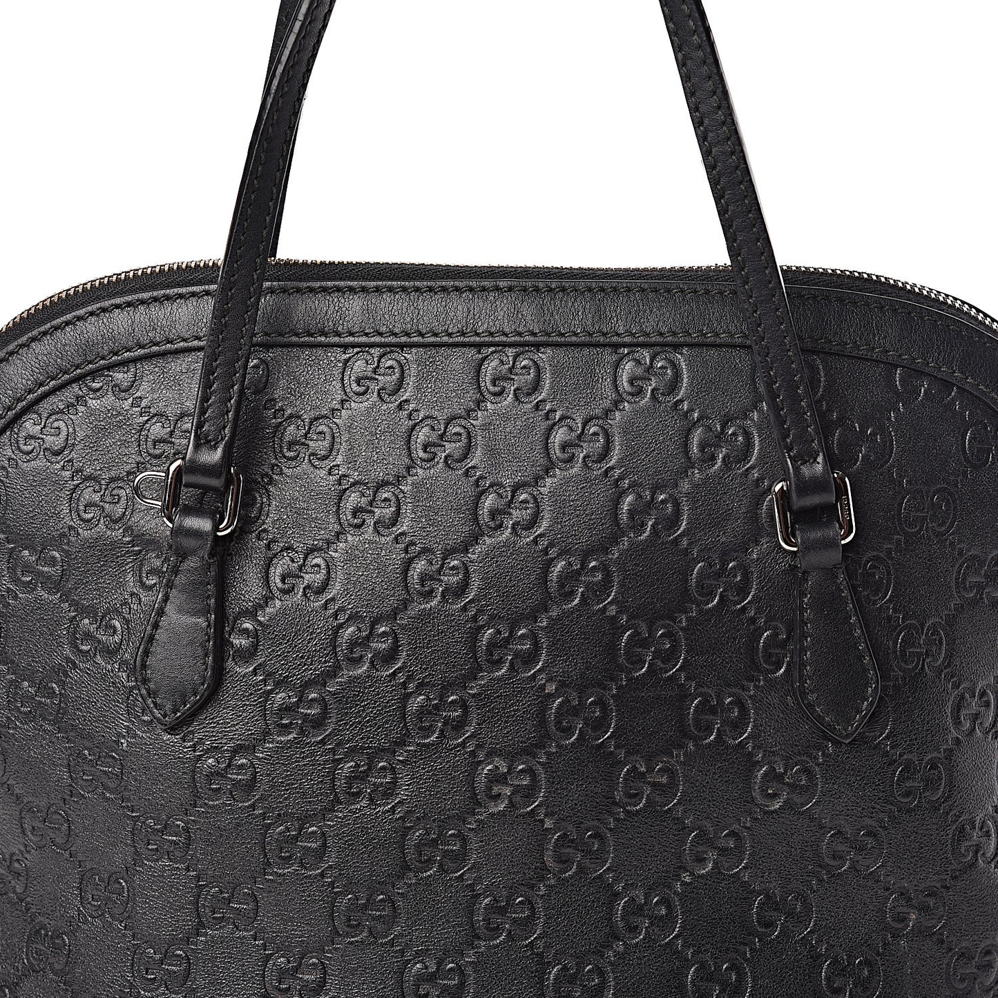 Guccissima Medium Dome Bag Black